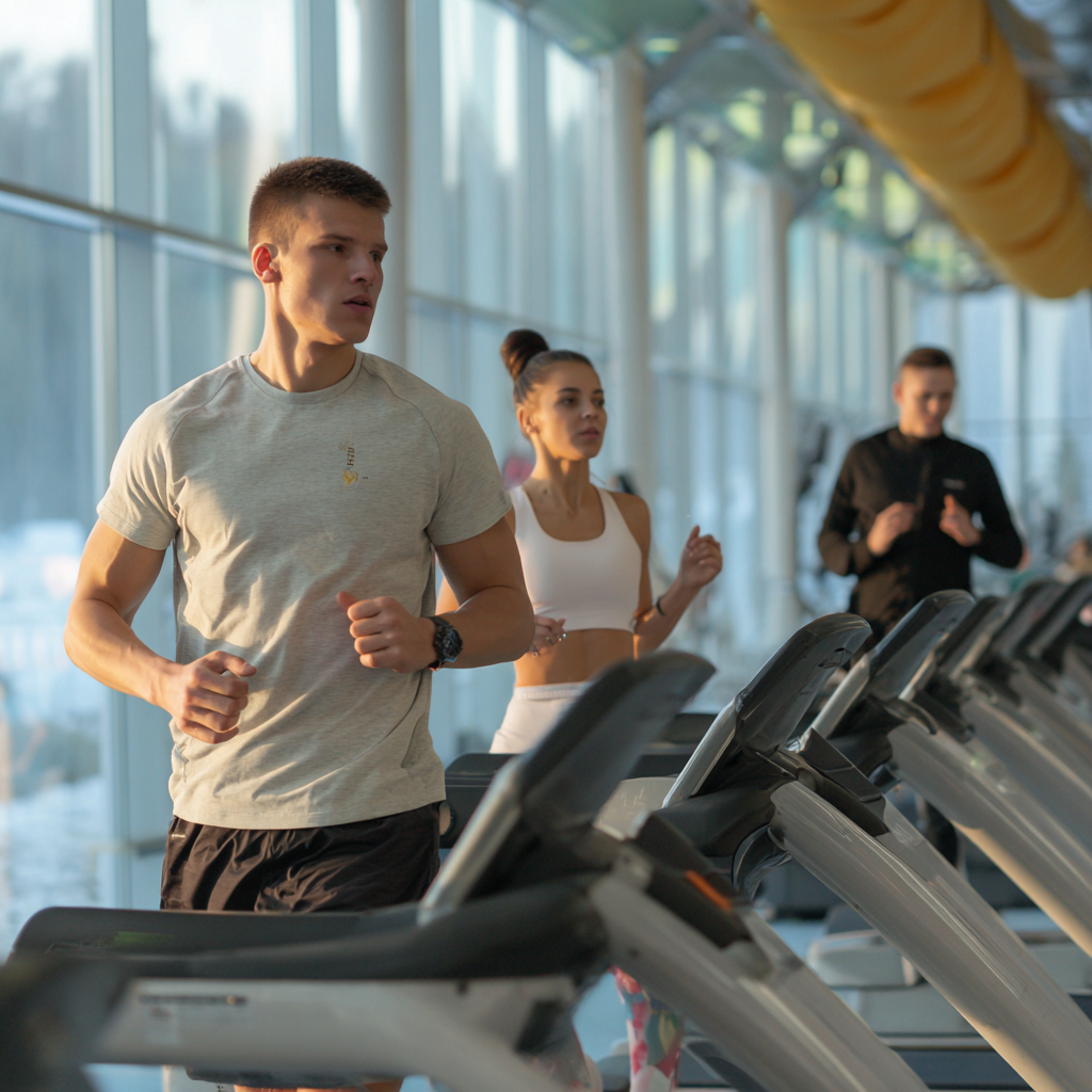 Frau beim Radfahren in der Natur